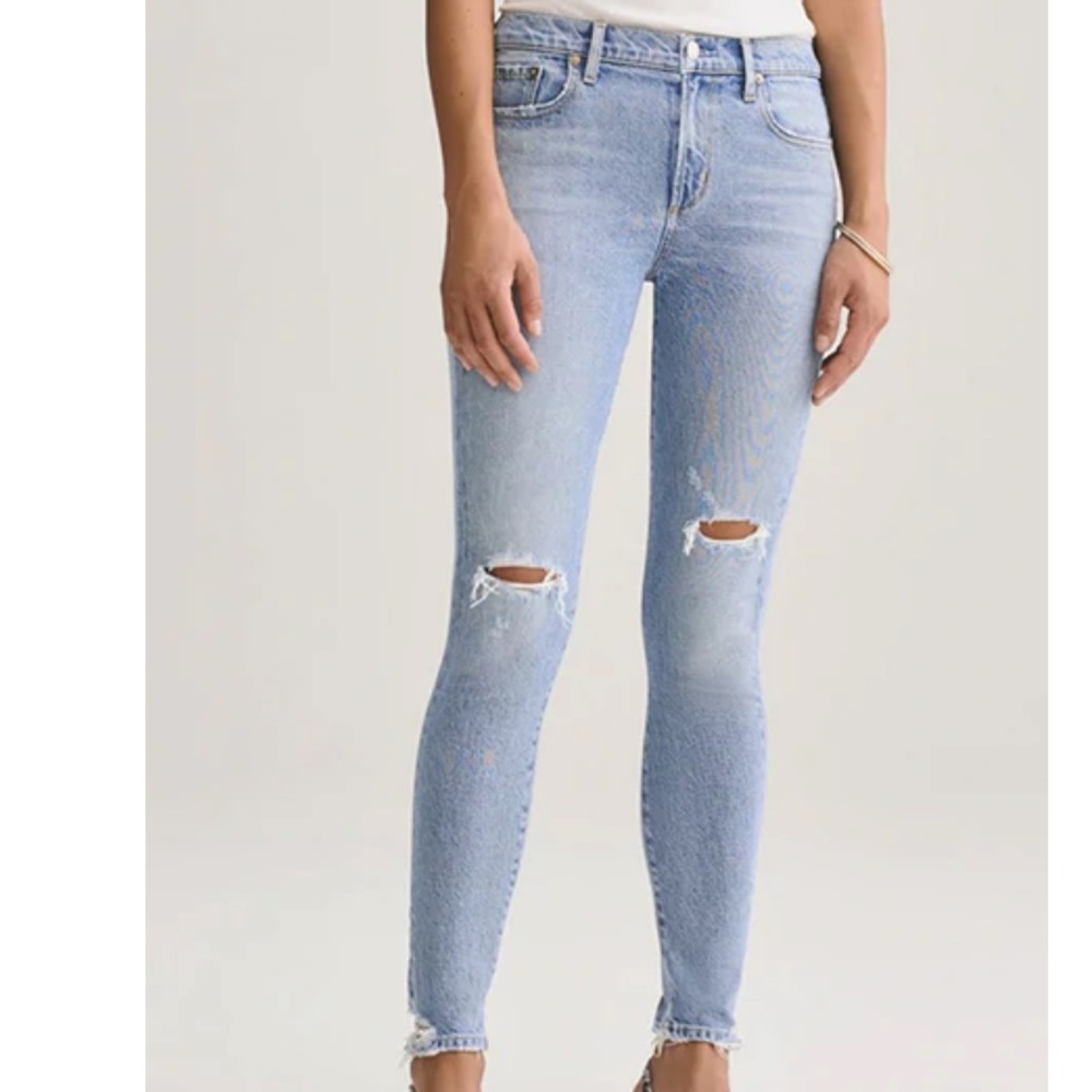 AGOLDE Sophie mid rise skinny ankle jean